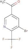 1-[5-bromo-6-(trifluoromethyl)pyridin-3-yl]ethan-1-one