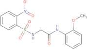 N-(2-Methoxyphenyl)-2-[(2-nitrophenyl)sulfonylamino]acetamide