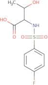 2-(4-Fluorobenzenesulfonamido)-3-hydroxybutanoic acid