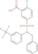 5-{Benzyl[3-(trifluoromethyl)phenyl]sulfamoyl}-2-chlorobenzoic acid