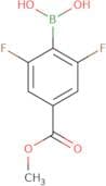 4-Methoxycarbonyl-2,6-difluorophenylboronic acid