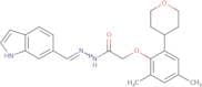(E)-N'-((1H-Indol-6-yl)methylene)-2-(2-(tetrahydro-2H-pyran-4-yl)-4,6-dimethylphenoxy)acetohydrazi…