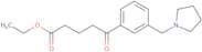 Ethyl 5-oxo-5-[3-(pyrrolidinomethyl)phenyl]valerate