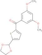 2-(3,5-Dimethoxybenzoyl)-5-(1,3-dioxolan-2-yl)thiophene