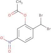 2-(Dibromomethyl)-5-nitrophenyl acetate
