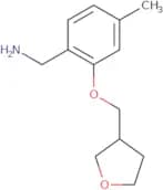 [4-Methyl-2-(oxolan-3-ylmethoxy)phenyl]methanamine
