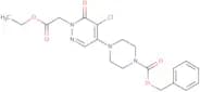 Benzyl 4-[5-chloro-1-(2-ethoxy-2-oxoethyl)-6-oxo-1,6-dihydro-4-pyridazinyl]tetrahydro-1(2H)-pyrazi…
