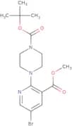 tert-Butyl 4-[5-bromo-3-(methoxycarbonyl)-2-pyridinyl]tetrahydro-1(2H)-pyrazinecarboxylate