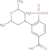 3-(2,6-Dimethylmorpholin-4-yl)-4-methylsulfonylbenzoic acid