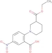 2-[3-(Ethoxycarbonyl)piperidin-1-yl]-5-nitrobenzoic acid