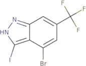 4-Bromo-3-iodo-6-(trifluoromethyl)-1H-indazole