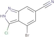 4-Bromo-3-chloro-1H-indazole-6-carbonitrile