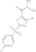 4-Bromo-2-(4-chlorophenyl)sulfonyl-N,N-dimethyl-1,3-thiazole-5-carboxamide