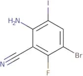 2-Amino-5-bromo-6-fluoro-3-iodobenzonitrile