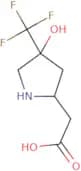 2-[4-Hydroxy-4-(trifluoromethyl)pyrrolidin-2-yl]acetic acid