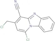 13-Chloro-11-(chloromethyl)-1,8-diazatricyclo[7.4.0.0,2,7]trideca-2,4,6,8,10,12-hexaene-10-carboni…