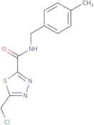 5-(Chloromethyl)-N-[(4-methylphenyl)methyl]-1,3,4-thiadiazole-2-carboxamide