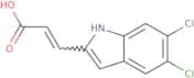 (E)-3-(5,6-Dichloro-1H-indol-2-yl)prop-2-enoic acid