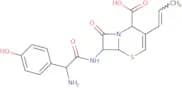 (6R,7R)-7-[[(2R)-2-Amino-2-(4-hydroxyphenyl)acetyl]amino]-8-oxo-3-(1Z)-1-propen-1-yl-5-thia-1-azab…
