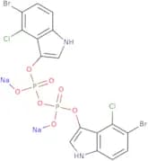 Bis(5-bromo-4-chloro-3-indoxyl)pyrophosphoric acid, disodium salt