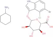 5-Bromo-4-chloro-3-indoxyl-beta-D-glucuronic acid, cyclohexylammonium salt monohydrate