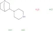 3-(Piperazin-1-yl)-1-azabicyclo[2.2.2]octane hydrate trihydrochloride