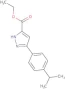 Ethyl 5-[4-(propan-2-yl)phenyl]-1H-pyrazole-3-carboxylate