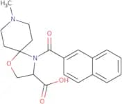 8-Methyl-4-(naphthalene-2-carbonyl)-1-oxa-4,8-diazaspiro[4.5]decane-3-carboxylic acid