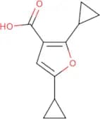 2,5-Dicyclopropylfuran-3-carboxylic acid