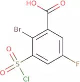 2-Bromo-3-(chlorosulfonyl)-5-fluorobenzoic acid