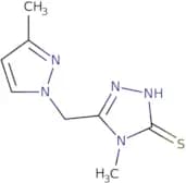 4-Methyl-5-[(3-methyl-1H-pyrazol-1-yl)methyl]-4H-1,2,4-triazole-3-thiol