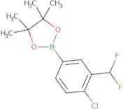2-[4-Chloro-3-(difluoromethyl)phenyl]-4,4,5,5-tetramethyl-1,3,2-dioxaborolane