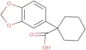 1-(1,3-Dioxaindan-5-yl)cyclohexane-1-carboxylic acid