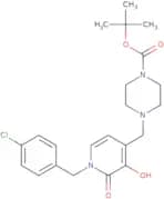 tert-Butyl 4-((1-(4-chlorobenzyl)-3-hydroxy-2-oxo-1,2-dihydropyridin-4-yl)methyl)piperazine-1-carb…
