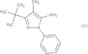 3-tert-Butyl-4-methyl-1-phenyl-1H-pyrazol-5-amine hydrochloride