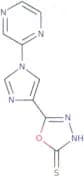 5-[1-(Pyrazin-2-yl)-1H-imidazol-4-yl]-1,3,4-oxadiazole-2-thiol