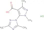 5-(3,5-Dimethyl-1H-1,2,4-triazol-1-yl)-1,3-dimethyl-1H-pyrazole-4-carboxylic acid hydrochloride