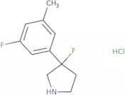 3-Fluoro-3-(3-fluoro-5-methylphenyl)pyrrolidine hydrochloride