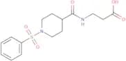 3-{[1-(Benzenesulfonyl)piperidin-4-yl]formamido}propanoic acid