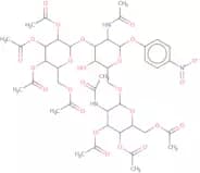 4-Nitrophenyl 2-acetamido-6-O-(2-acetamido-3,4,6-tri-O-acetyl-2-deoxy-b-D-glucopyranosyl)-3-O-(2,3…