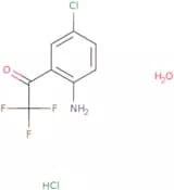 1-(2-amino-5-chlorophenyl)-2,2,2-trifluoroethanone;hydrate;h