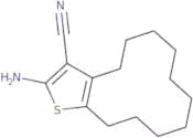 2-Amino-4,5,6,7,8,9,10,11,12,13-decahydrocyclododeca[b]thiophene-3-carbonitrile
