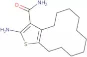 2-Amino-4,5,6,7,8,9,10,11,12,13-decahydrocyclododeca[b]thiophene-3-carboxamide