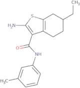 2-Amino-6-ethyl-N-(3-methylphenyl)-4,5,6,7-tetrahydro-1-benzothiophene-3-carboxamide