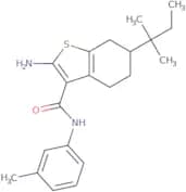 2-Amino-6-tert-amyl-N-(3-methylphenyl)-4,5,6,7-tetrahydro-1-benzothiophene-3-carboxamide