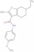 2-Amino-6-ethyl-N-(4-methoxyphenyl)-4,5,6,7-tetrahydro-1-benzothiophene-3-carboxamide