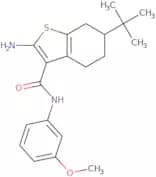2-Amino-6-tert-butyl-N-(3-methoxyphenyl)-4,5,6,7-tetrahydro-1-benzothiophene-3-carboxamide