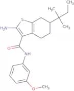 2-Amino-6-tert-amyl-N-(3-methoxyphenyl)-4,5,6,7-tetrahydro-1-benzothiophene-3-carboxamide