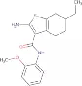 2-Amino-6-ethyl-N-(2-methoxyphenyl)-4,5,6,7-tetrahydro-1-benzothiophene-3-carboxamide