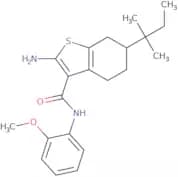 2-Amino-6-tert-amyl-N-(2-methoxyphenyl)-4,5,6,7-tetrahydro-1-benzothiophene-3-carboxamide